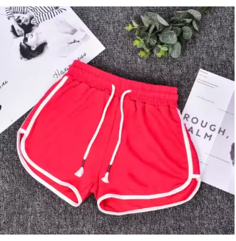 Korean Style Summer Casual Shorts For Woman Stretch Elastic Waist Booty Short Pant