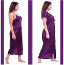 Women’s Night Dress 2-Part Long Set - Soft & Comfortable, Vibrant Color Options