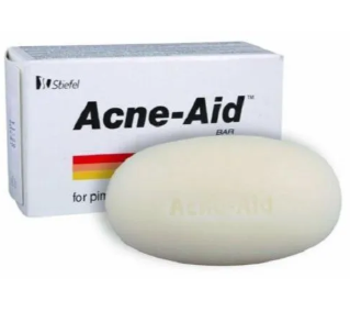 Stiefel Acne-Aid Exfoliating Body Soap Bar for Pimple-Prone/Oily Skin 100g