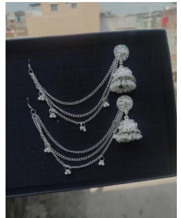jumka bahubali earrings-Earring Size Adjustable