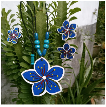 Hand Painting Wooden Jewellery Set for Woman