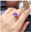 3Pcs Set - Purple Earring, Finger Ring, Pendent All together in one set Jewellery set for girls and women