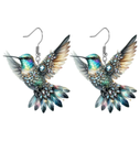 【Hot demand】Acrylic Hummingbird Earrings 2D Bird Shape Earrings For Women Girls Ear Charms Spring Summer Drop Dangle Jewelry Gifts Accessory Luyo