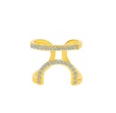 Geometric Open Adjustable Nail Ring Korean Fashion Rhinestones Fingertip Rings For Women Girls New Trendy Jewelry Party s