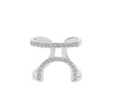 Geometric Open Adjustable Nail Ring Korean Fashion Rhinestones Fingertip Rings For Women Girls New Trendy Jewelry Party s