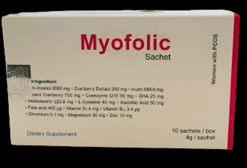 Myofolic4 gm Sachet Myo-Inositol + Ascorbic Acid + Folic Acid + Cranberry Extract