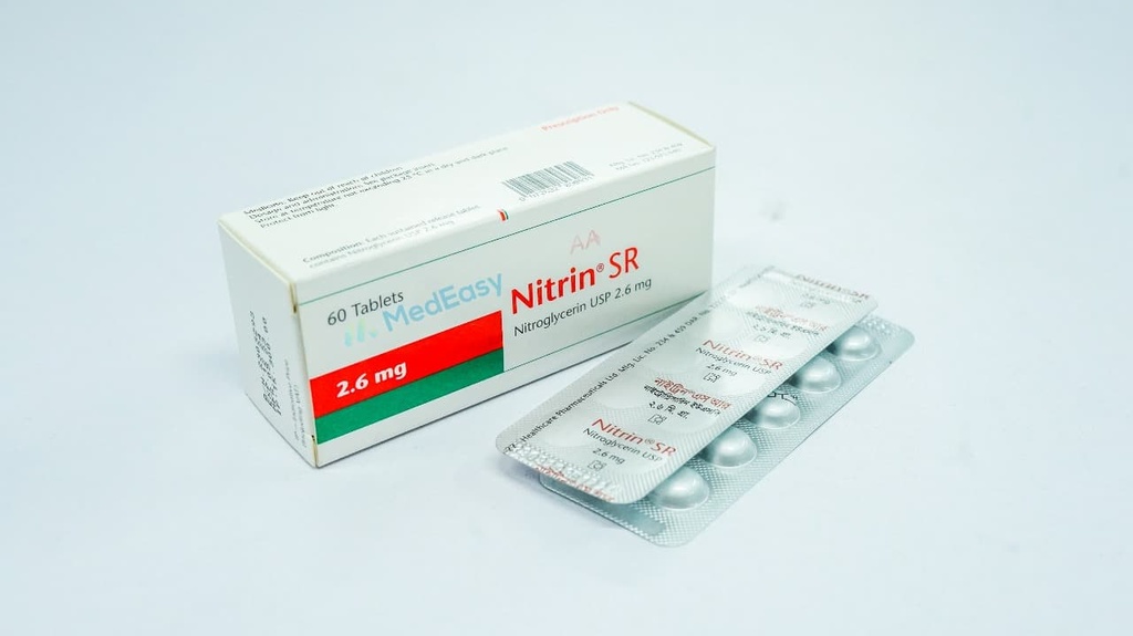 Nitrin SR2.6 mg Tablet/10's trip