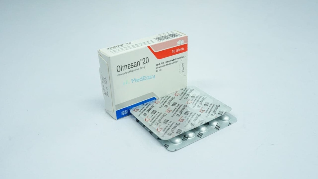 Olmesan20 mg Tablet/15's strip