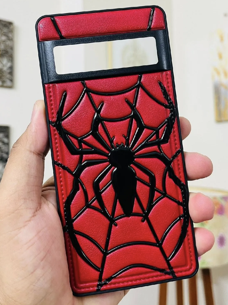 Spider Man Leather Magnet High Quality Megnetive Case For Google Pixel6/6A/7/7Pro Back Cover Leather Type Magsafe Working Premium Phone Case Pixel6/6A/7/7Pro