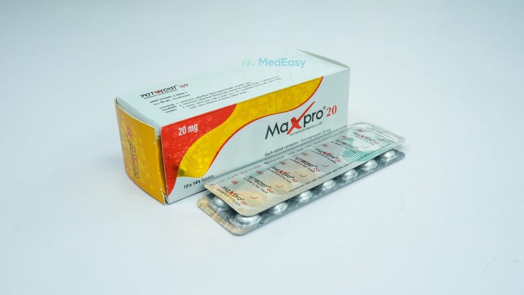Maxpro 20 mg Tablet/14' s strip