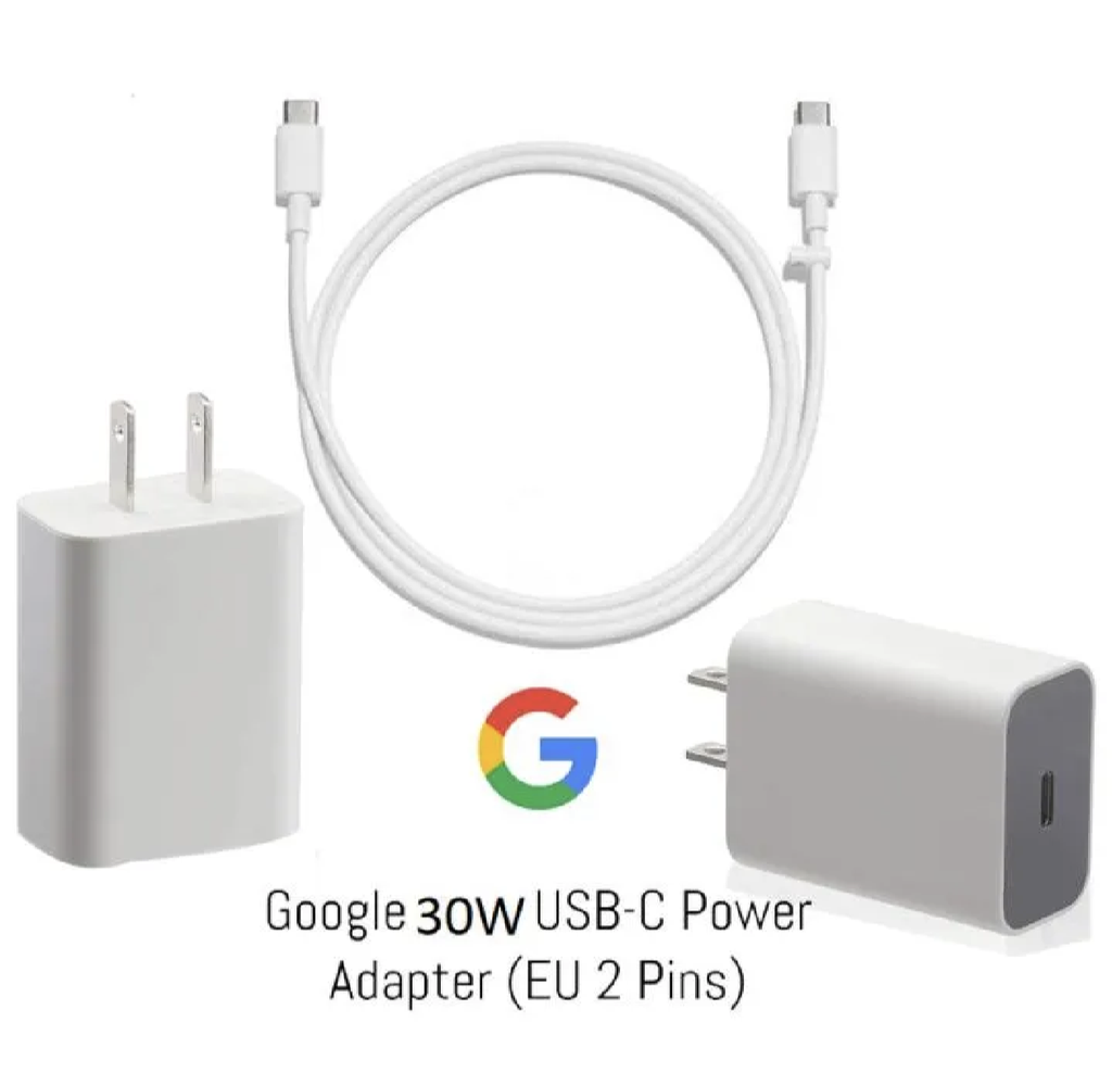 Google 30W USB-C - Fast Charging Pixel Phone Charger with cable - Compatible with Google Products and Other USB-C devices