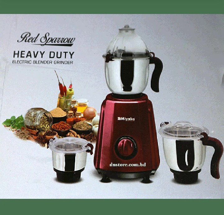 Miyako Red Sparrow Heavy Duty mixer grinder & blender 850 Watt