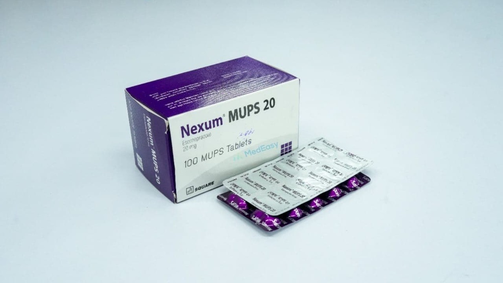 Nexum MUPS20 mg MUPS Tablet/10's strip