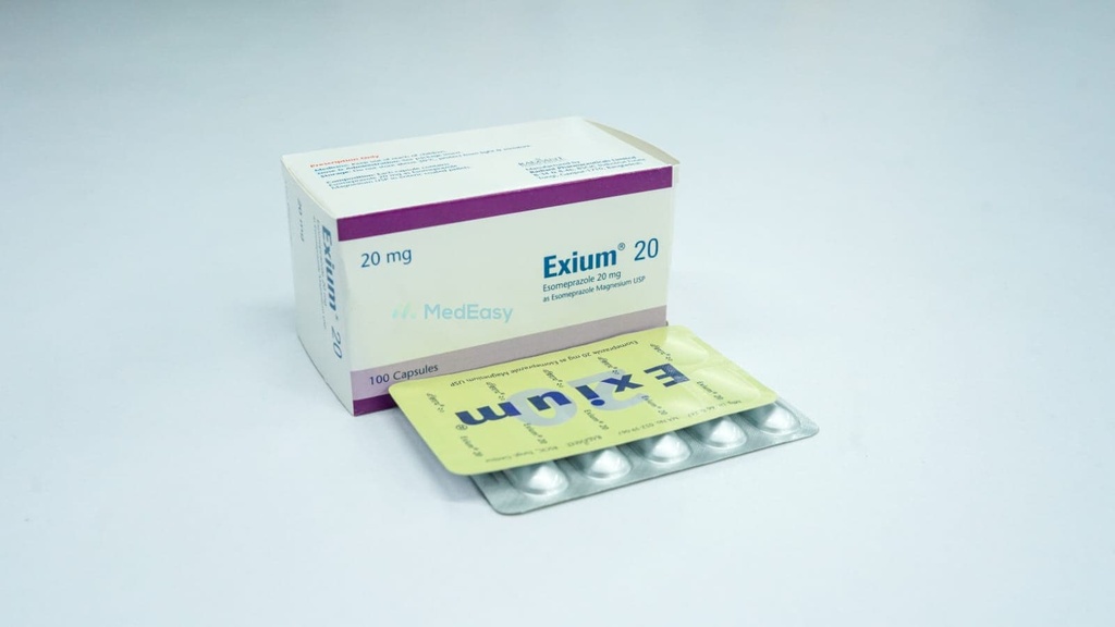 Exium- 20 mg Capsule/19's strip
