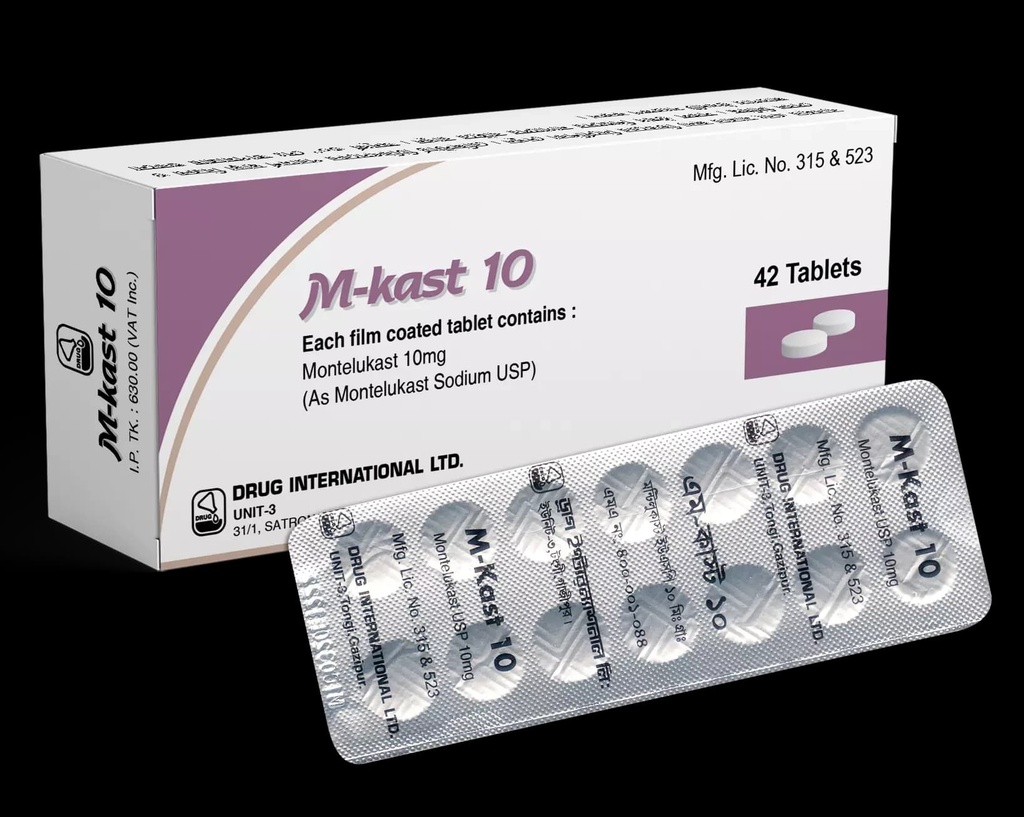 M-Kast- 10 mg Tablet/14's strip