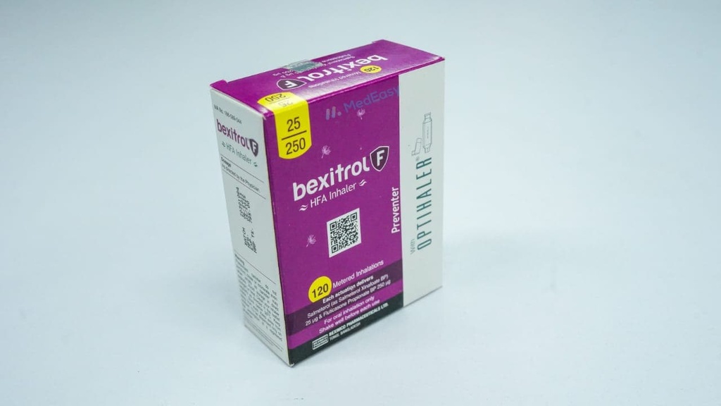 Bexitrol F25 mcg+250 mcg Inhaler/120 metered doses