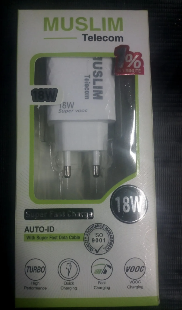 18W Fast Charger Original premium quality