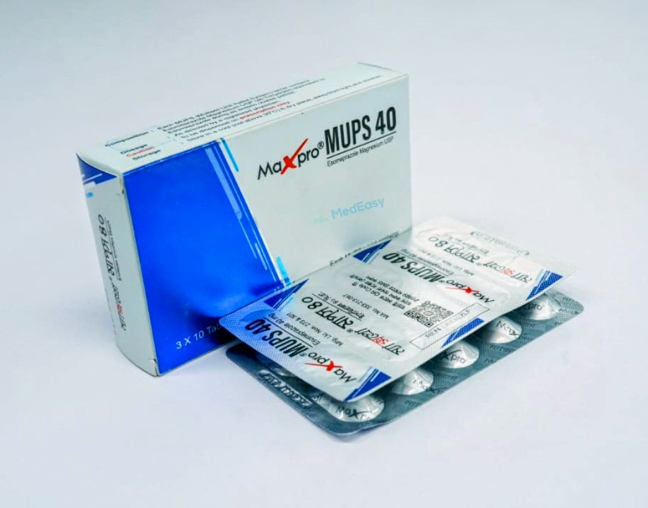 Maxpro Mups40 mg Tablet Esomeprazole Magnesium Trihydrate
