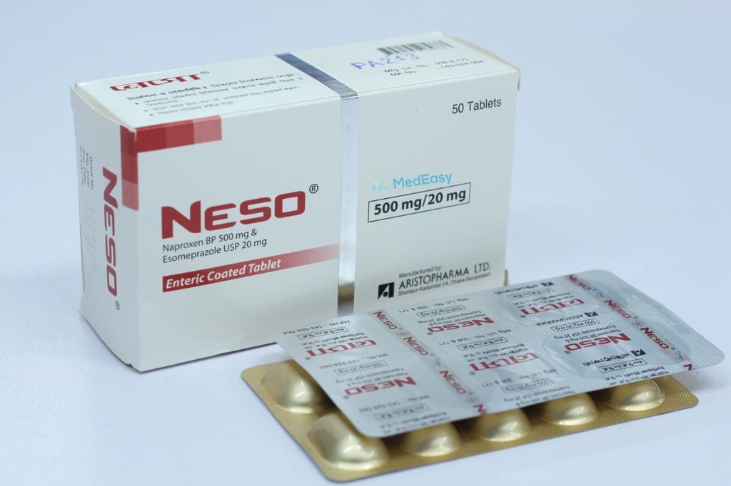 Neso 500 mg+20 mg Tablet/10 pes