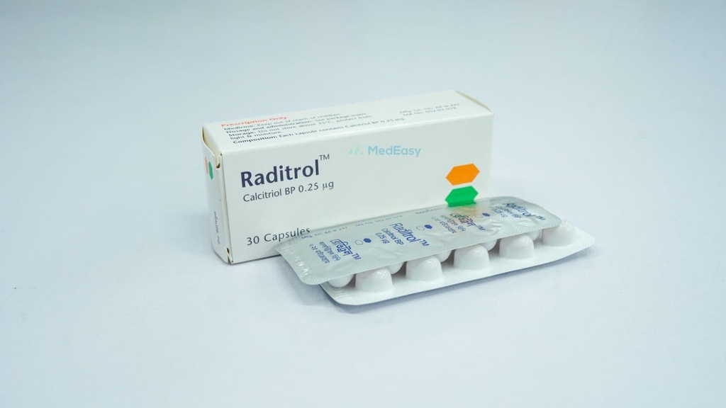 Raditrol 0.25 mcg Capsule/10 pes