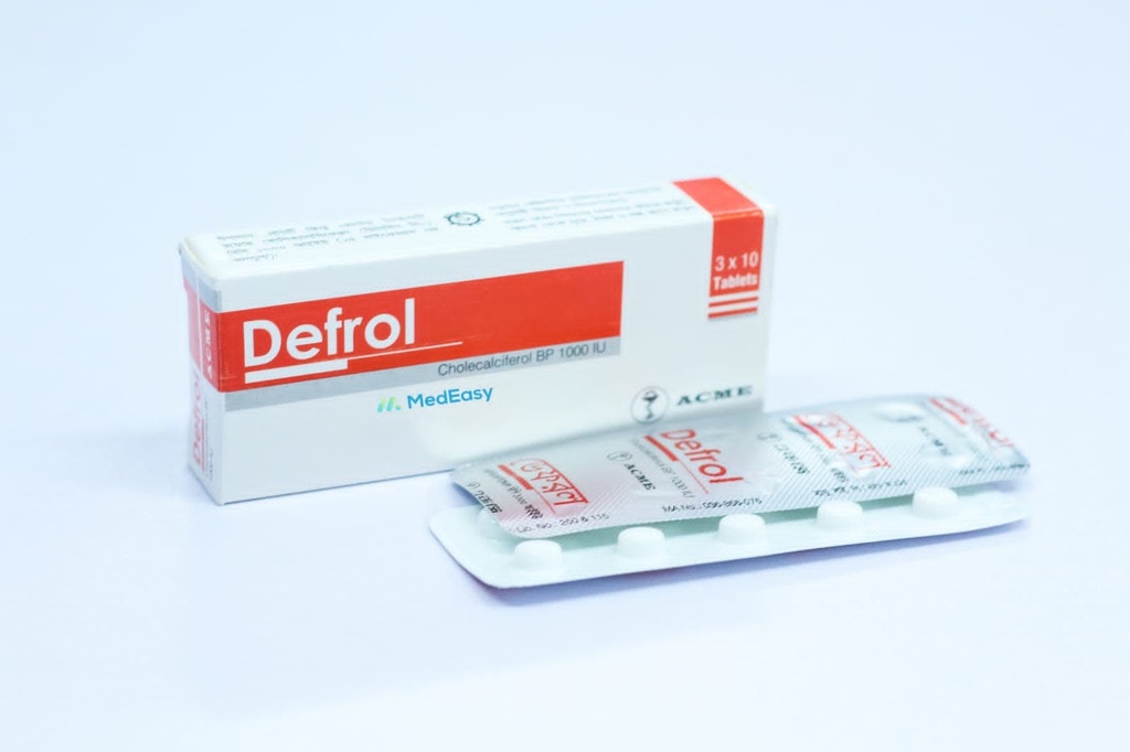 Defrol 1000 IU Tablet/10 pes