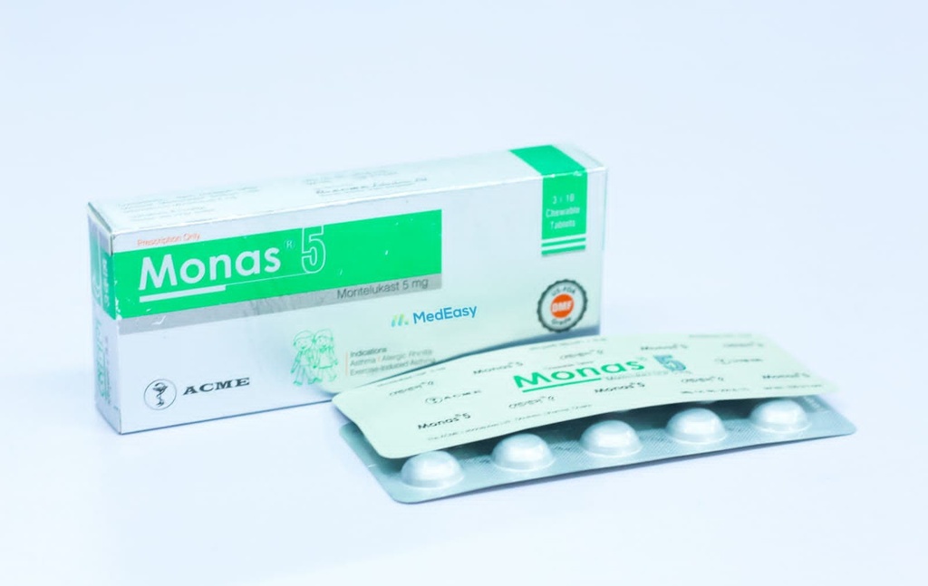 Monas 5 mg Chewable Tablet Montelukast