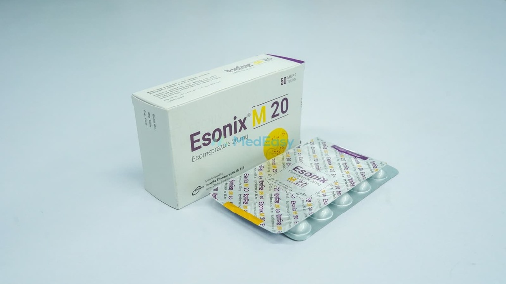 Esonix M 20 mg MUPS Tablet