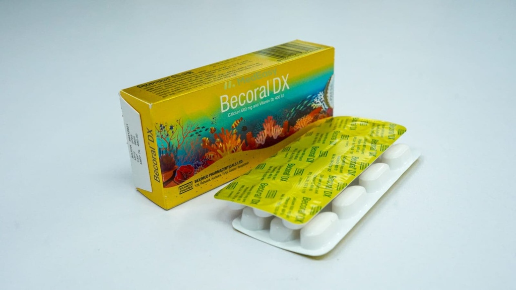 Becoral Dx Tablet Calcium Carbonate [Coral source] + Vitamin D3