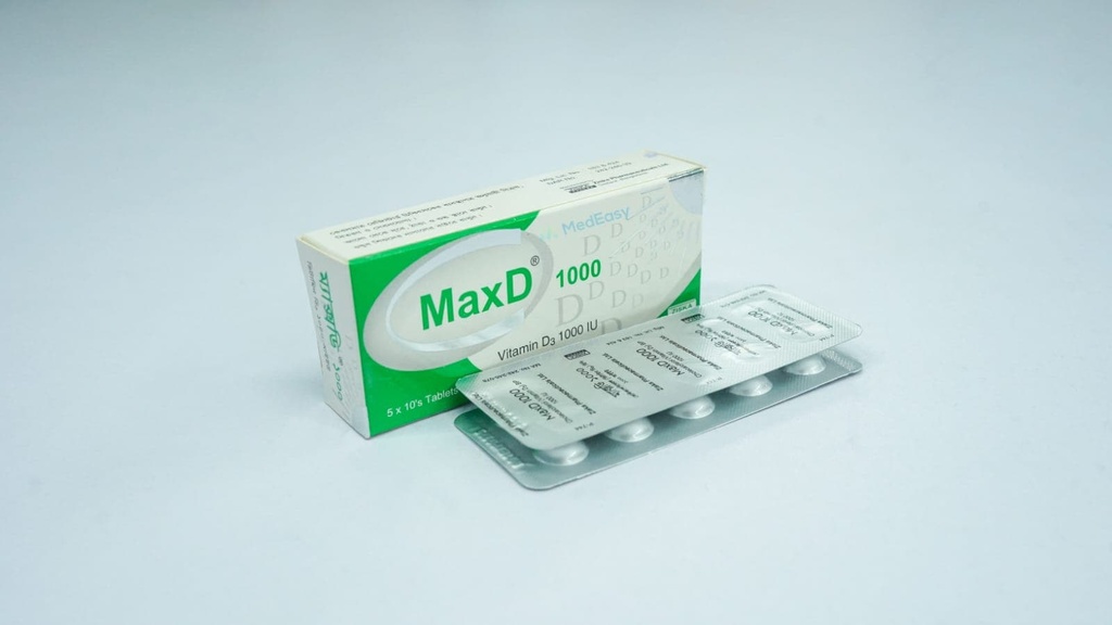 MaxD1000 IU Tablet Colecalciferol [Vitamin D3]