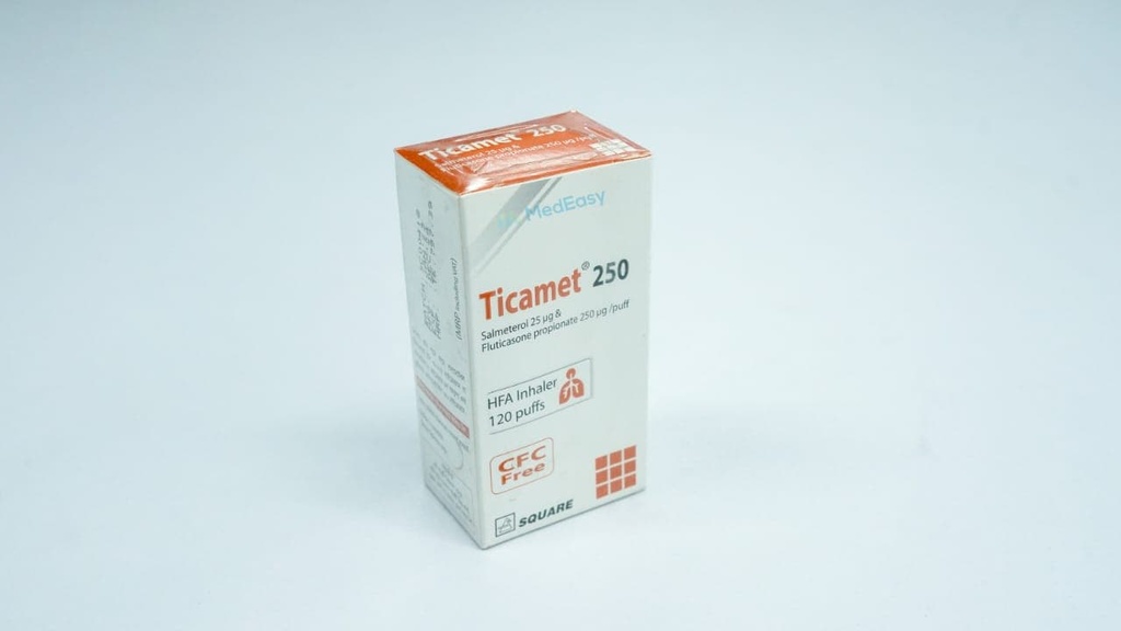 Ticamet 25 mcg+250 mcg Inhaler