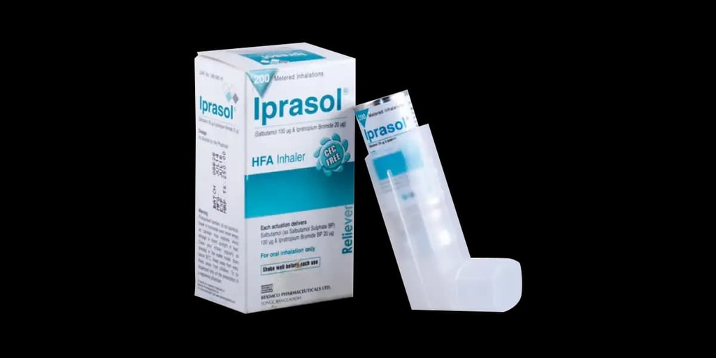 Iprasol 100 mcg+20 mcg Inhaler