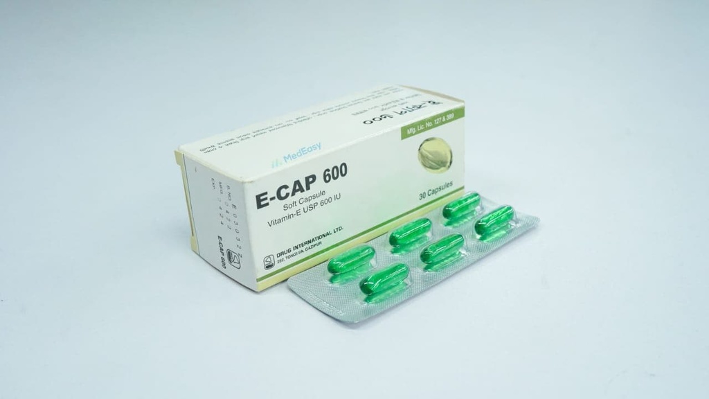 E-Cap600 IU Capsule Vitamin E [Alpha Tocopherol Acetate]