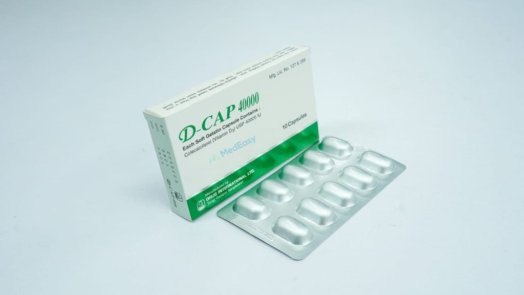 D-Cap40000 IU Capsule Colecalciferol [Vitamin D3]