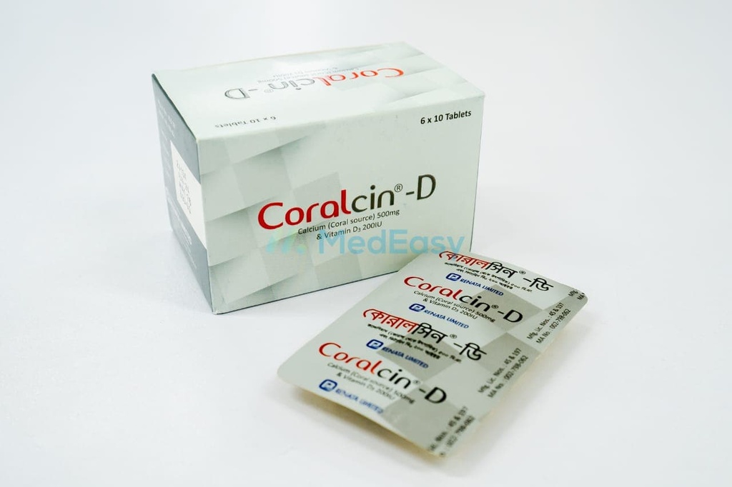 Coralcin-D Tablet Calcium Carbonate [Coral source] + Vitamin D3