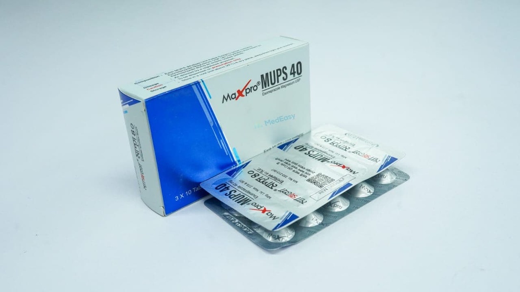 Maxpro Mups40 mg Tablet Esomeprazole Magnesium Trihydrate