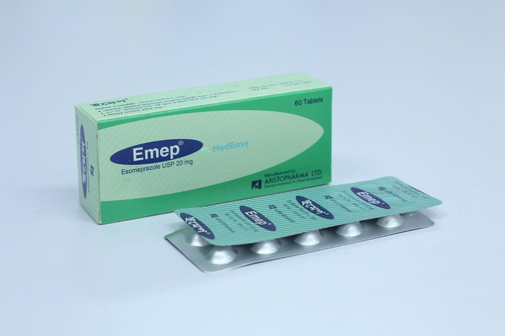 Emep20 mg Tablet Esomeprazole Magnesium Trihydrate