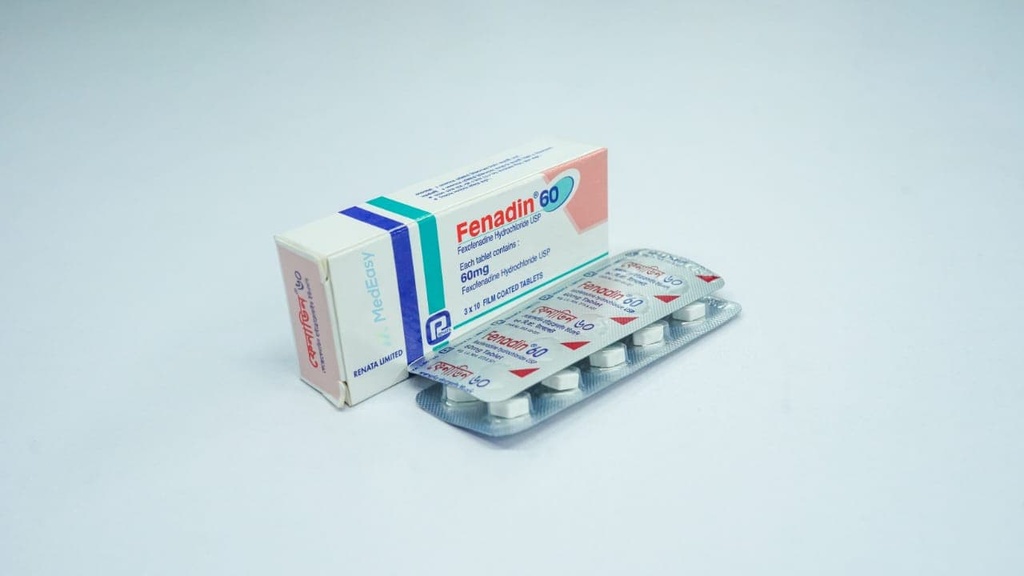 Fenadin60 mg Tablet Fexofenadine Hydrochloride