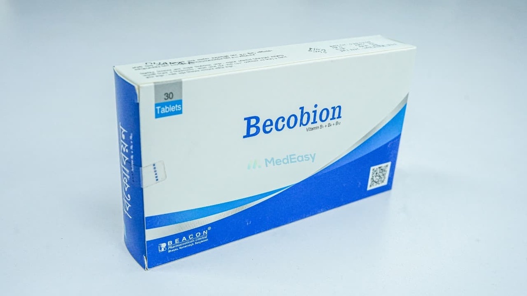 Becobion100 mg+200 mg+200 mcg Tablet Vitamin B1 + B6 + B12