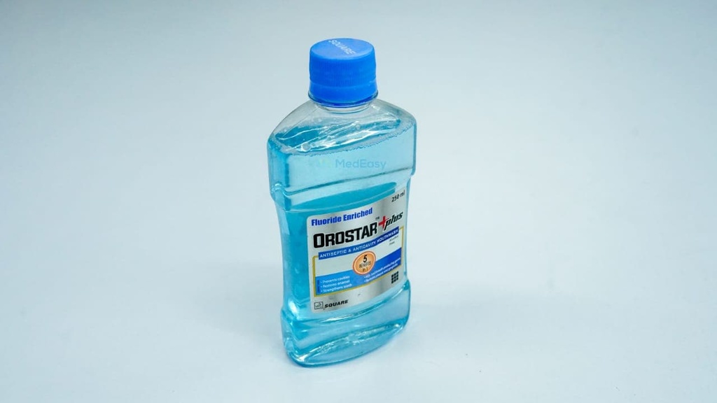 Orostar Plus250 ml Mouthwash Eucalyptol + Menthol + Methyl Salicylate + Thymol + Sodium Fluoride