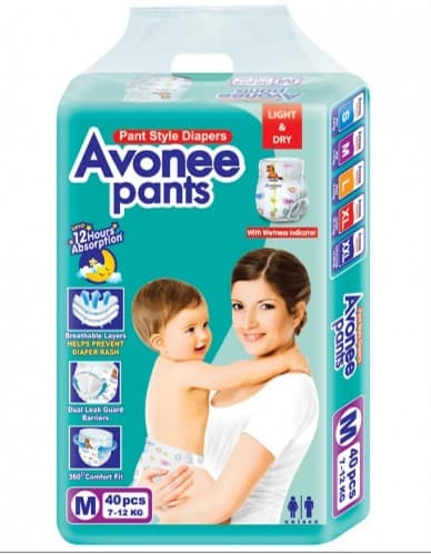Avonee Pant Style DiaperM 40s (7-12kg) Baby Care Diaper