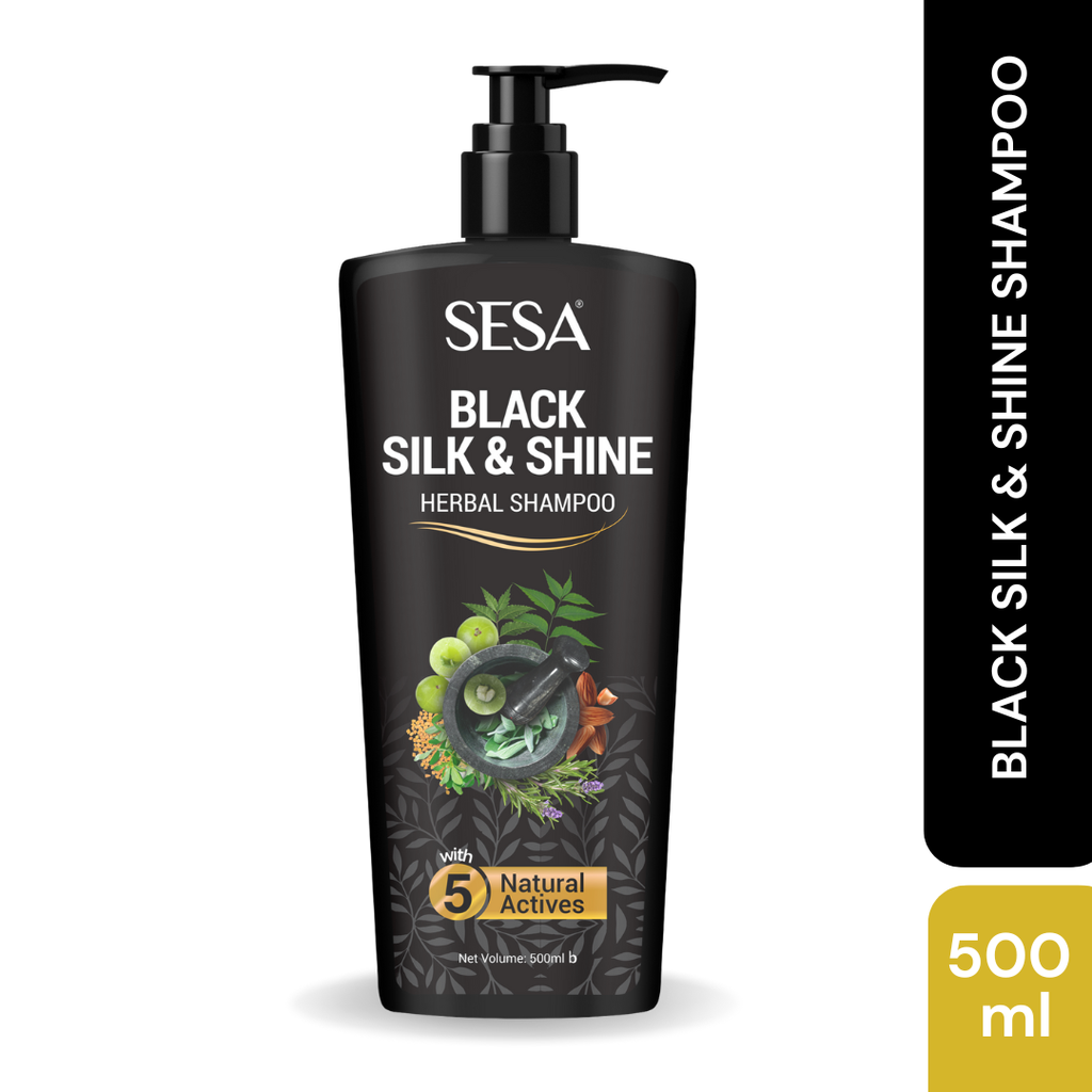 SESA Black Silk & Shine Herbal Shampoo 500ml Size: 500ml