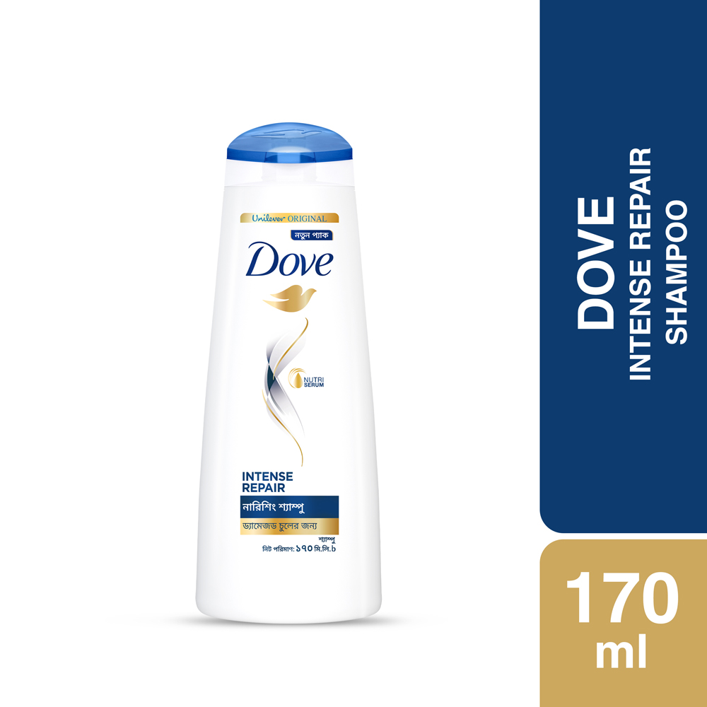 Dove Shampoo Intense Repair 170ml Size: 170ml