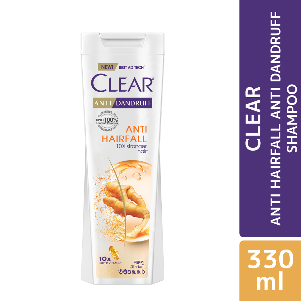 Clear Shampoo Anti Hairfall Anti Dandruff Size: 330m