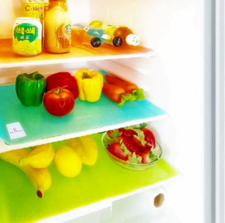 4pcs Refrigerator Pad Antibacterial Antifouling Mildew Moisture Pad Waterproof