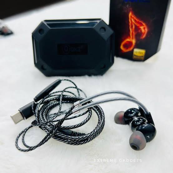 QKZ DM10 Type C Earphone/ Headphone Magnetic Suction Type C Wired Gaming Headset HiFi Bass Stereo For Phone Computer Mic