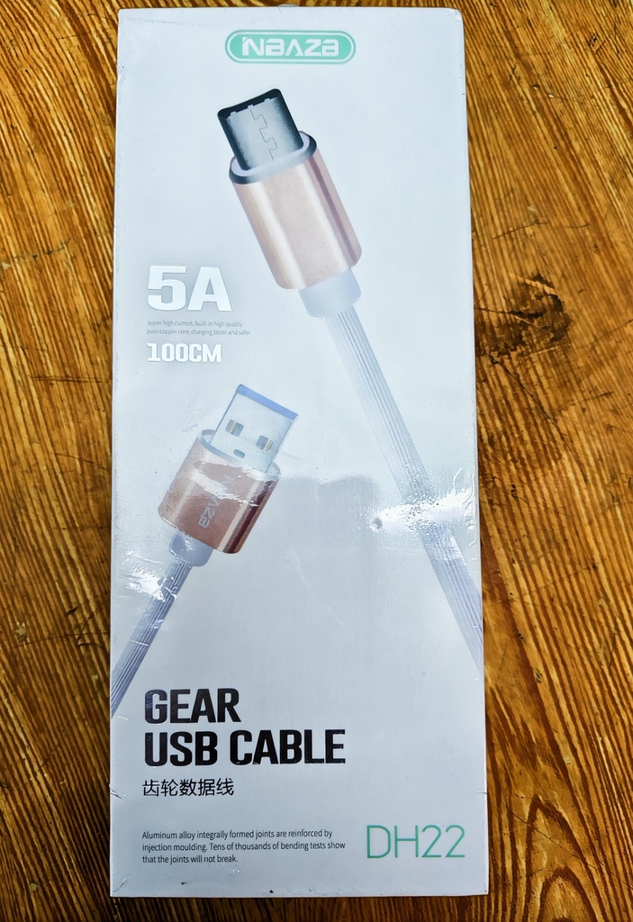 NBAZA EZVEN  USB to type C  Cable" DH22, 5A fast charging cable