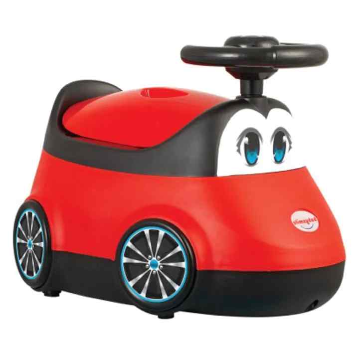 Smile Car Shape Baby Potty - Red