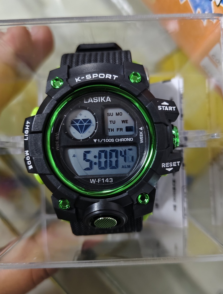 LASIKA Digital Sport Watch Backlit Multifunction Stopwatch Waterproof Sport Watches #143