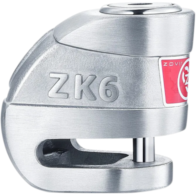 ZOVII ZK6 Disc Lock Anti-Theft Stainless Steel Lock With 6mm Lock Pin For Motorcycle And Scooter