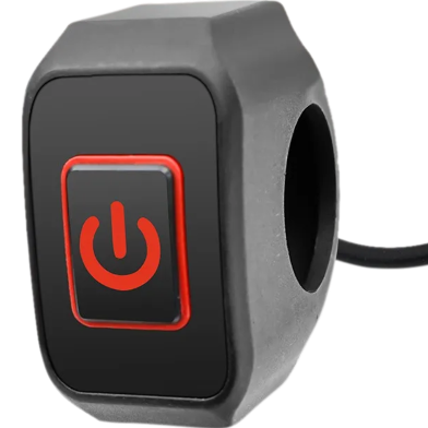 Motorcycle Handlebar Switch With LED Light Momentary Button For Electric Start Waterproof Control Switch Button 7/8 Inch 22mm Any Colour